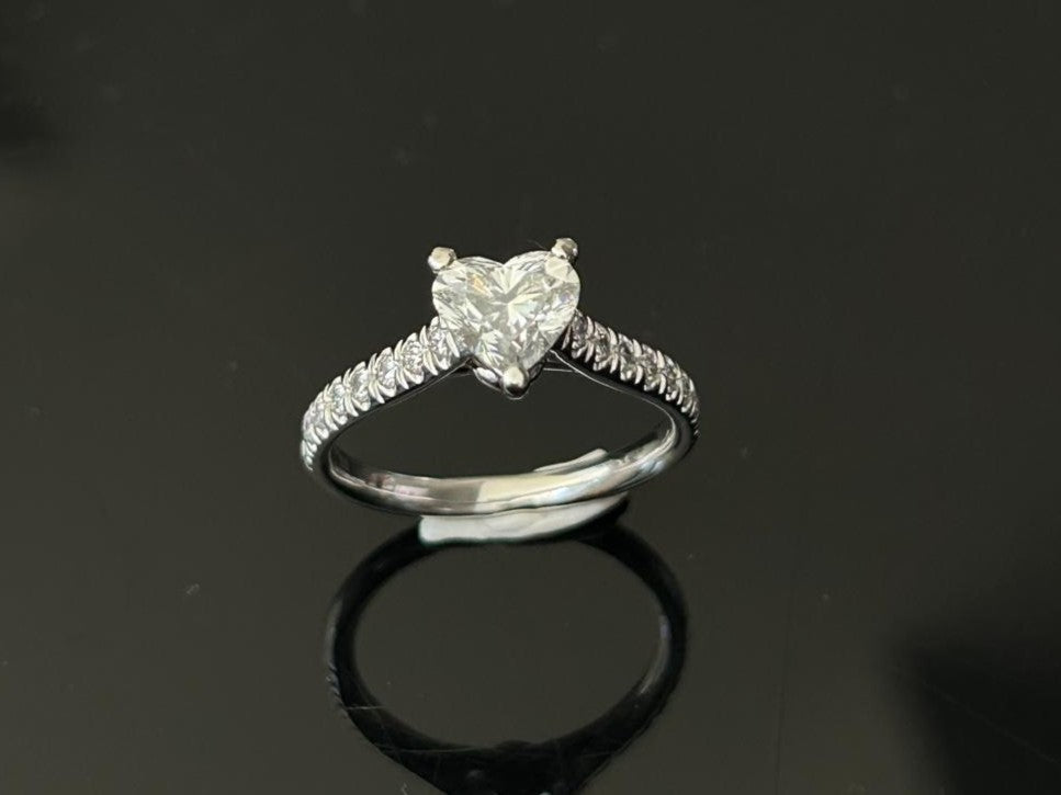 PT950 platinum diamond ring 1.39ct HRD
