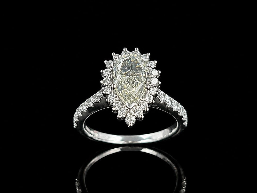 Platīnas gredzens ar briljantiem 2.68ct GIA