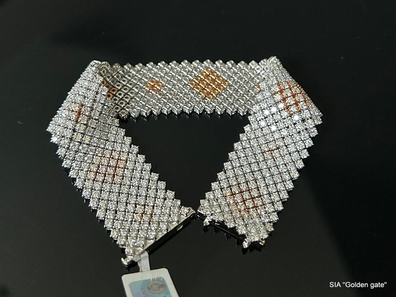 Браслет с бриллиантами 22.00ct