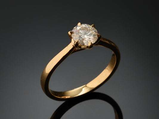 Кольцо с бриллиантом 0.92ct GIA