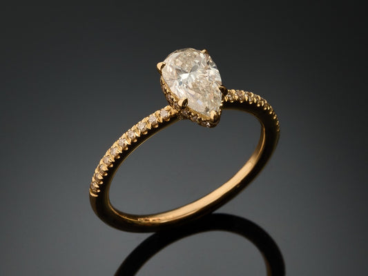 Кольцо с бриллиантами 1.36ct IGI