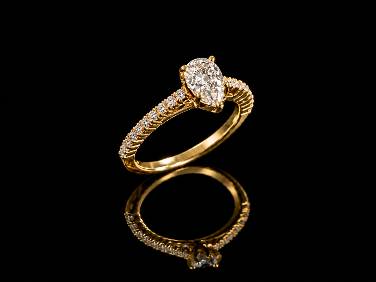 Gredzens ar briljantiem 0.78ct GIA