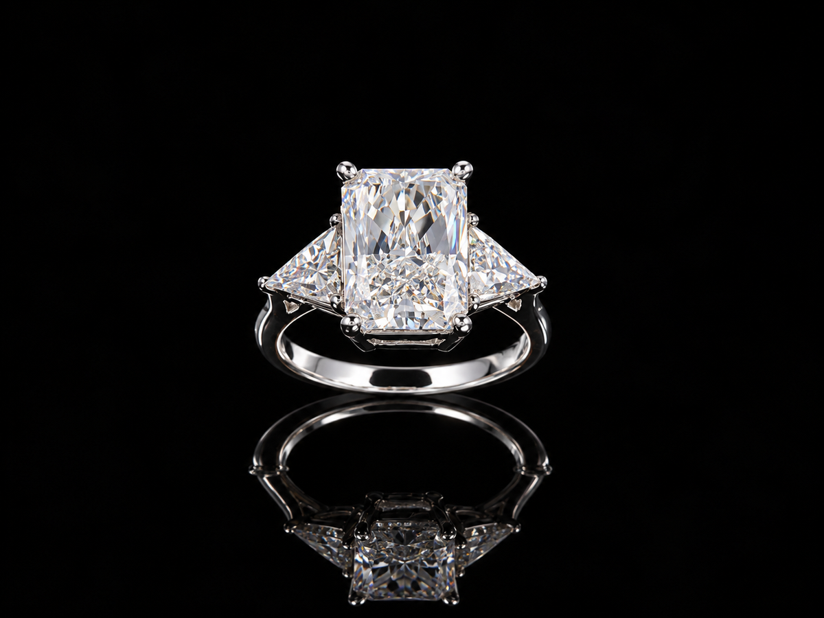 Gredzens ar Laboratorijā audzētiem briljantiem 4.84ct IGI