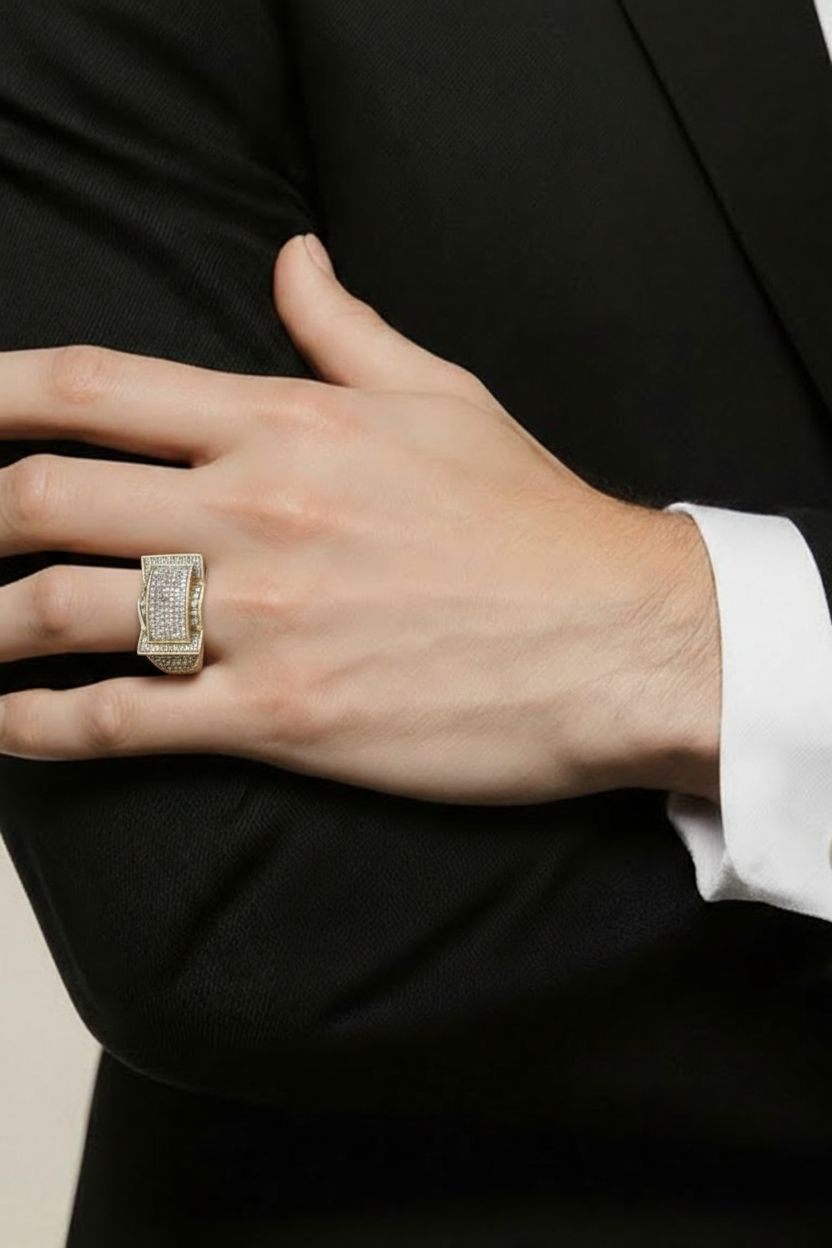 14kt yellow gold diamond ring