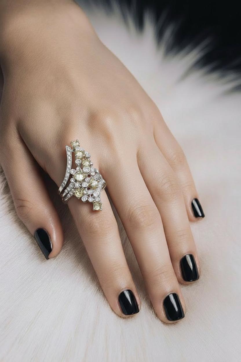 Кольцо с бриллиантами