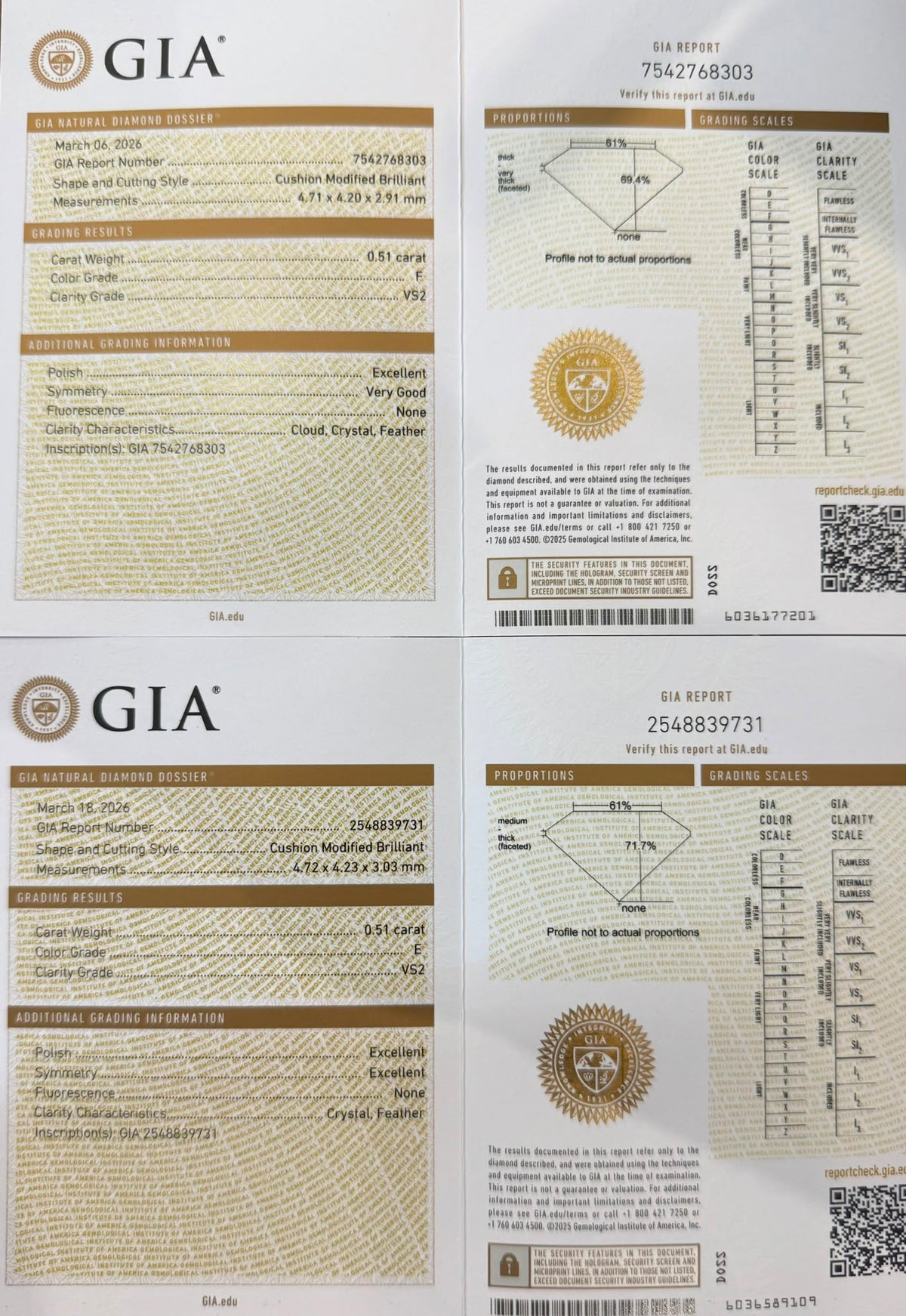 Platīnas auskari ar briljantiem 1.02ct GIA