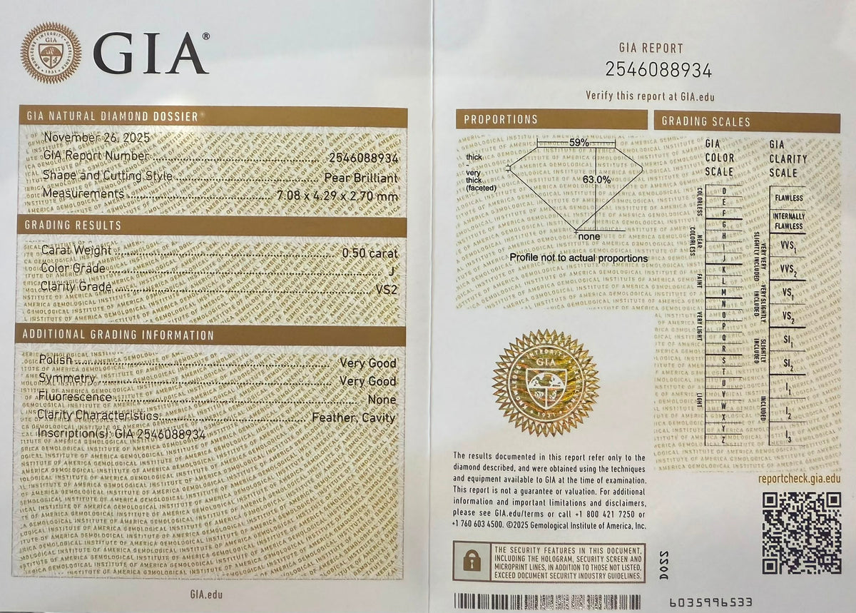 Gredzens ar briljantiem 0.78ct GIA