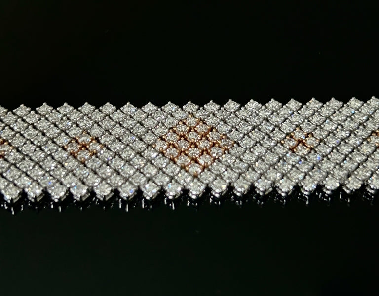 Браслет с бриллиантами 22.00ct