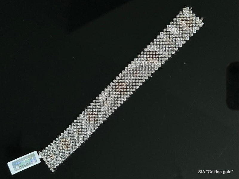 Браслет с бриллиантами 22.00ct