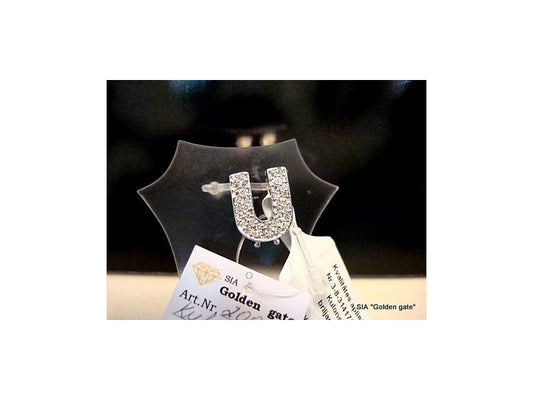 Кулон с бриллиантами буква