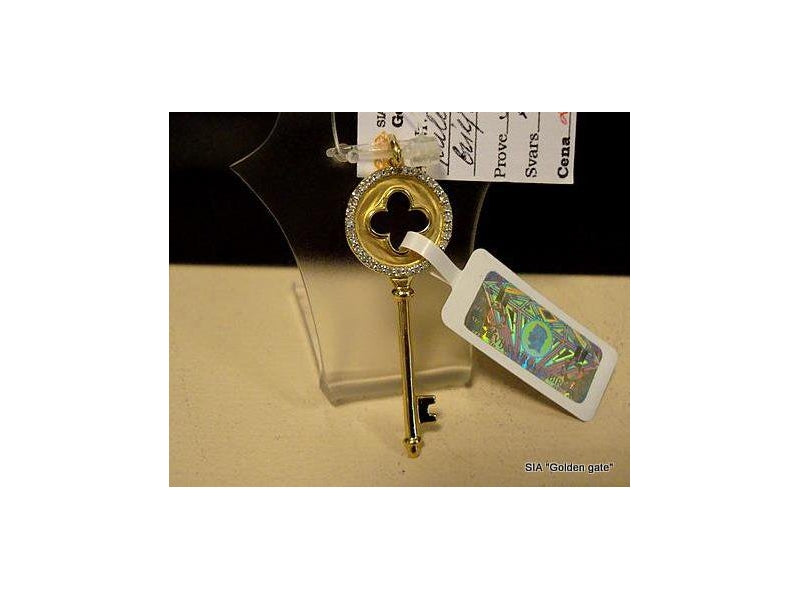 Золотой ключик с бриллиантами