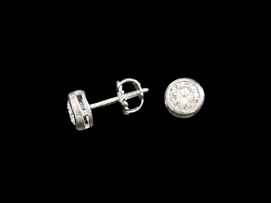 Серьги из платины с бриллиантами 0.80ct GIA