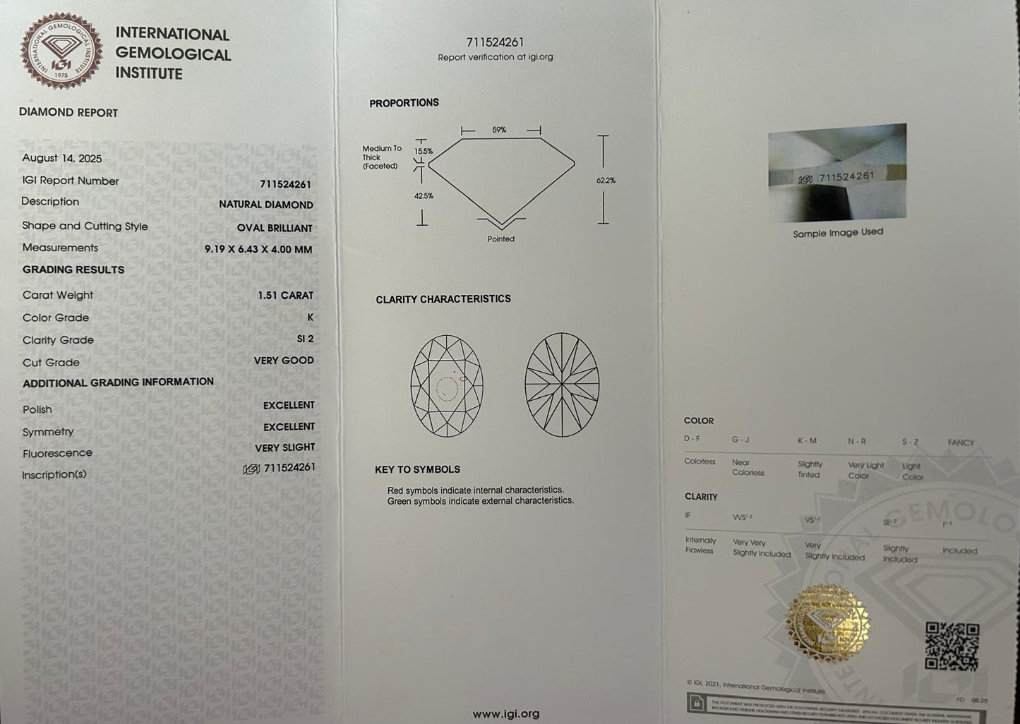 Platīnas gredzens ar briljantiem 1.76ct IGI