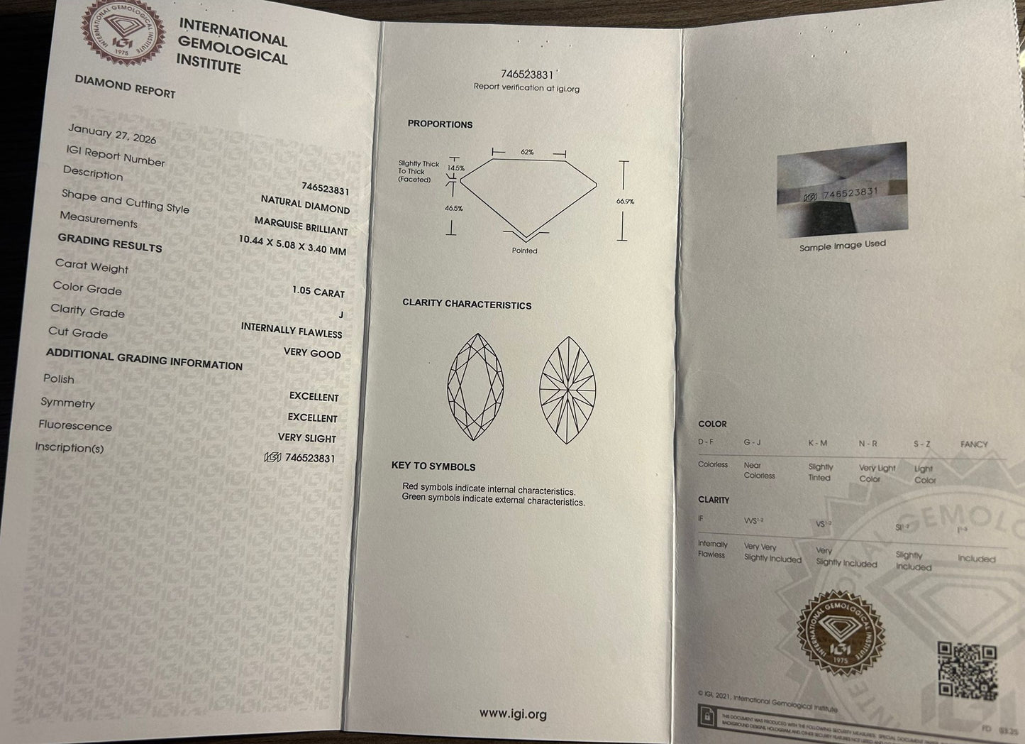 Platīnas gredzens ar briljantiem 1.47ct GIA