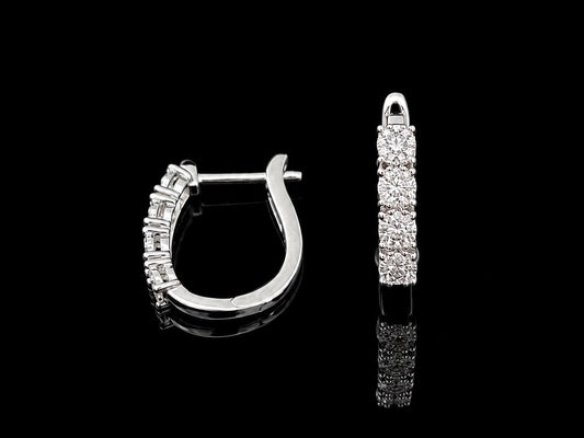 Серьги из платины с бриллиантами 0.40ct