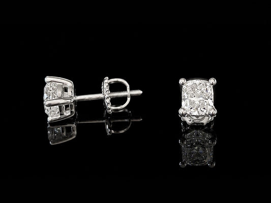 Серьги из платины с бриллиантами 1.02ct GIA