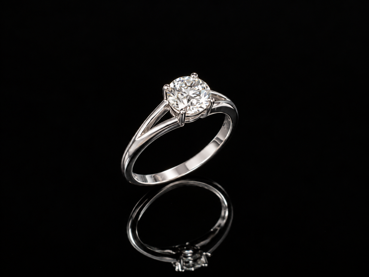 Gredzens ar briljantu 0.90ct IGI