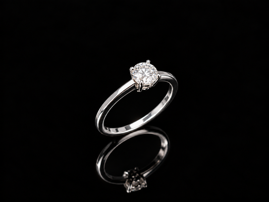Кольцо с бриллиантом 0.50ct GIA
