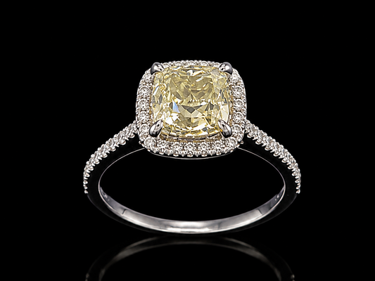 Platīnas gredzens ar briljantiem 2.28ct GIA