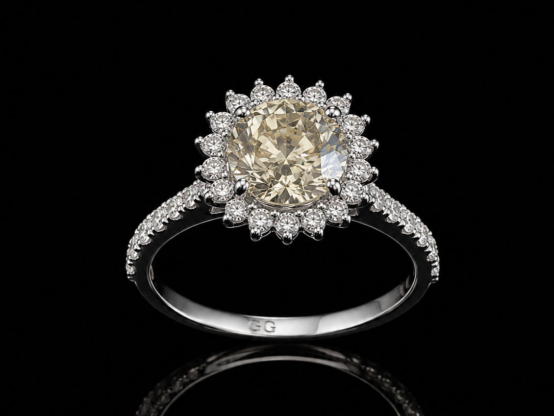 PT950 platinum diamond ring 2.55ct IGI