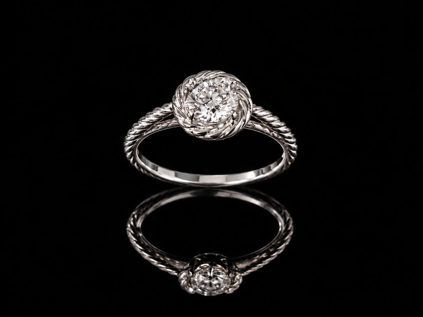 Кольцо с бриллиантом 1.00ct GIA