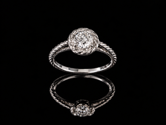 Кольцо с бриллиантом 1.00ct GIA