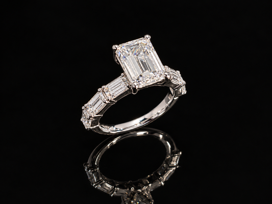 Gredzens ar Laboratorijā audzētiem briljantiem 4.92ct IGI