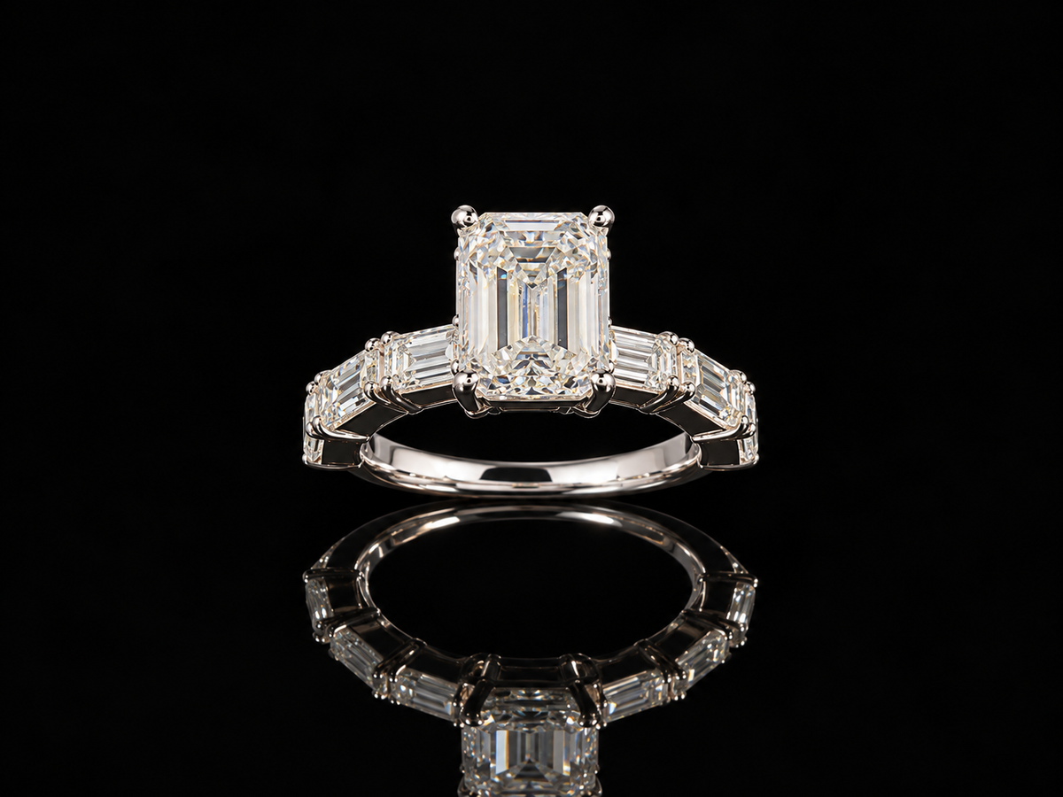 Gredzens ar Laboratorijā audzētiem briljantiem 4.92ct IGI