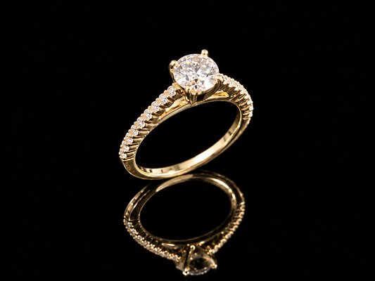 Кольцо с лабораторными бриллиантами 1.32ct IGI