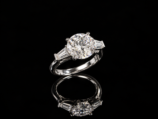 Gredzens ar Laboratorijā audzētiem briljantiem 4.79ct IGI