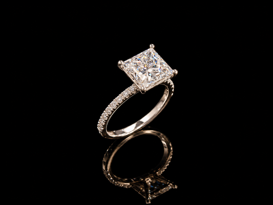 Gredzens ar Laboratorijā audzētiem briljantiem 3.54ct IGI