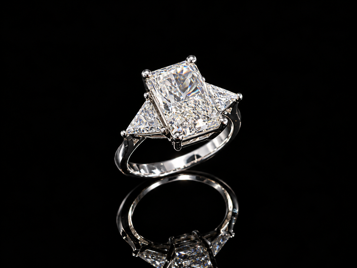 Gredzens ar Laboratorijā audzētiem briljantiem 4.84ct IGI