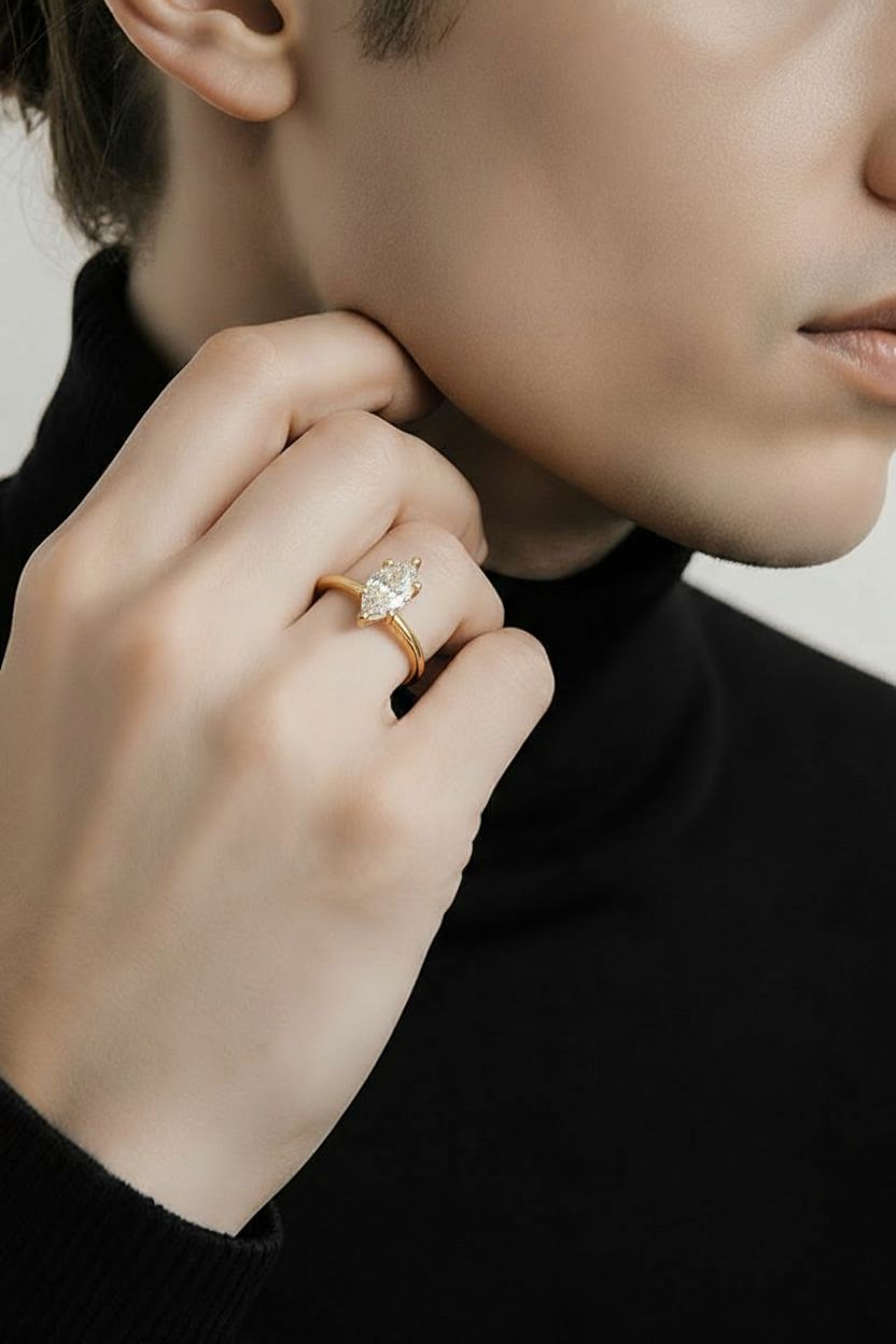 Gredzens ar briljantu 1.11ct IGI