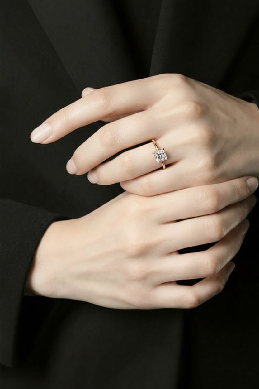 Gredzens ar briljantiem 0.87ct GIA