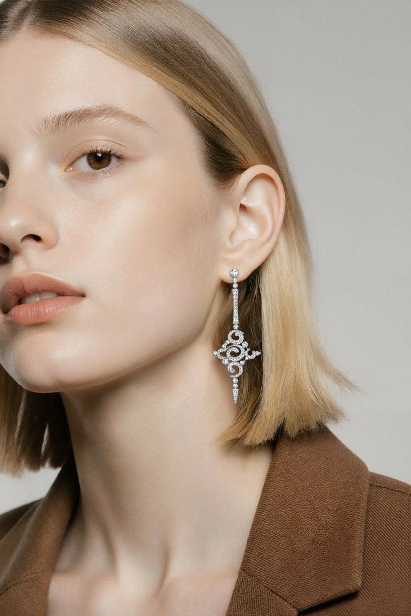 Серьги с бриллиантами