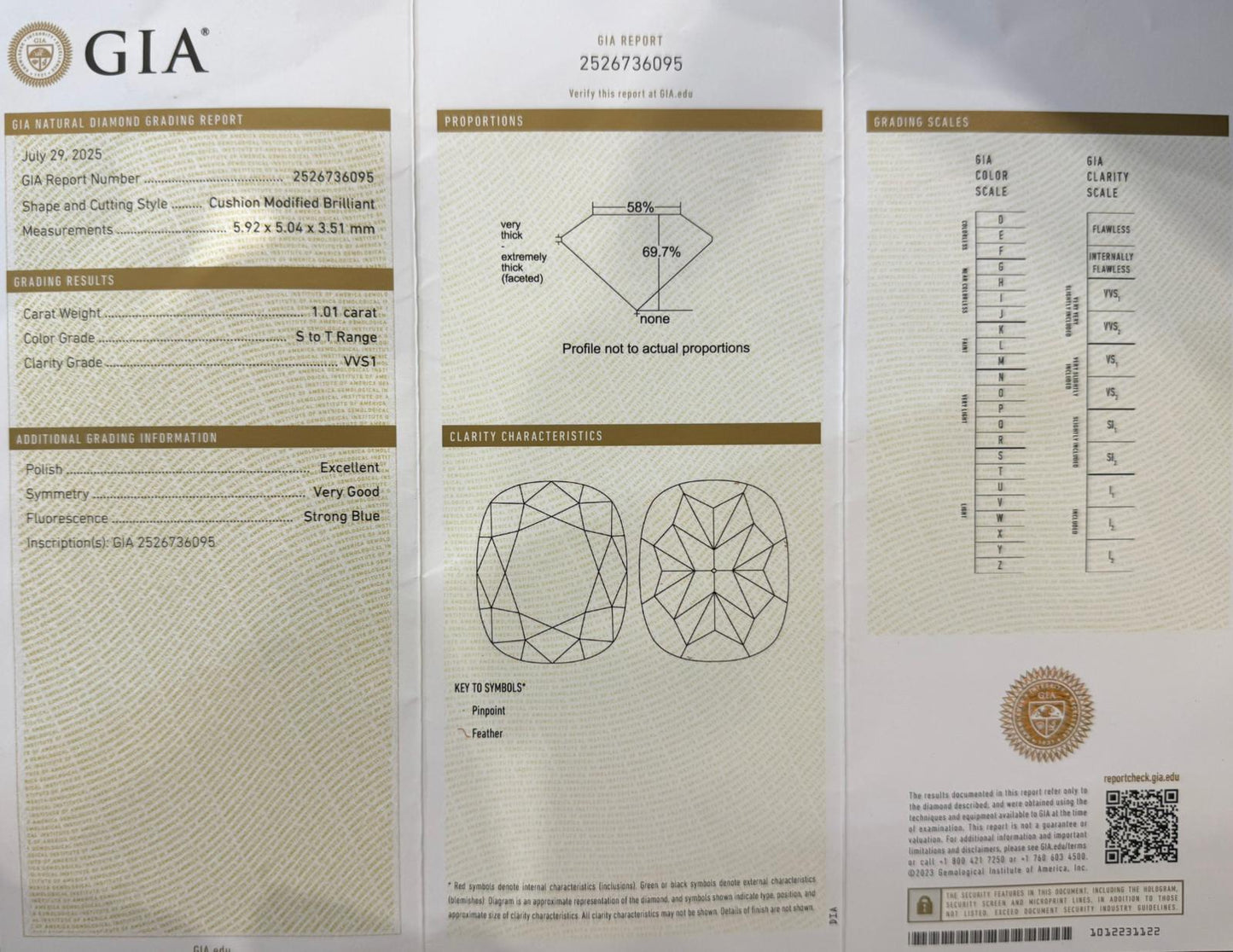 Platīnas gredzens ar briljantiem 2.01ct GIA