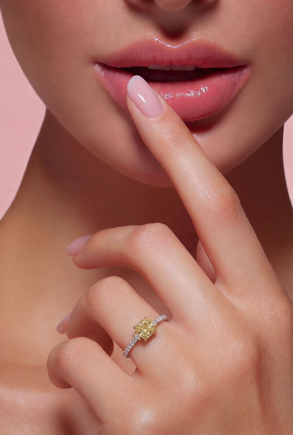 Platīnas gredzens ar briljantiem 1.43ct GIA