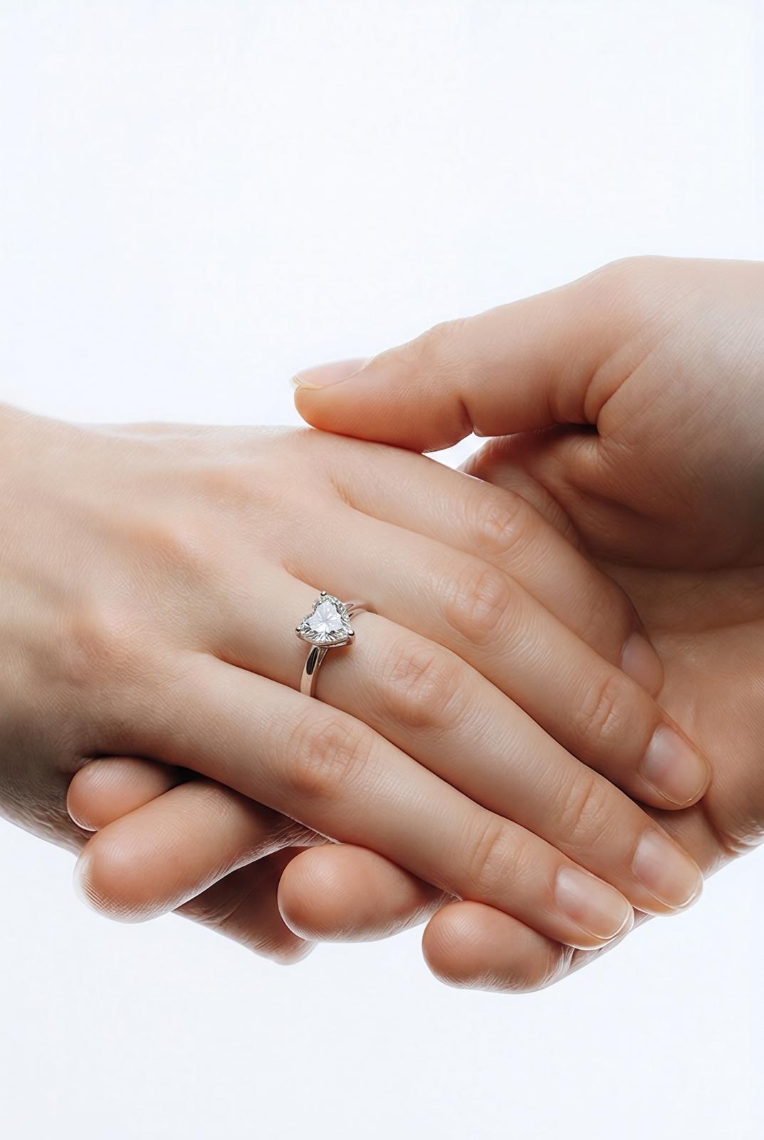 PT950 platinum diamond ring 1.02ct GIA