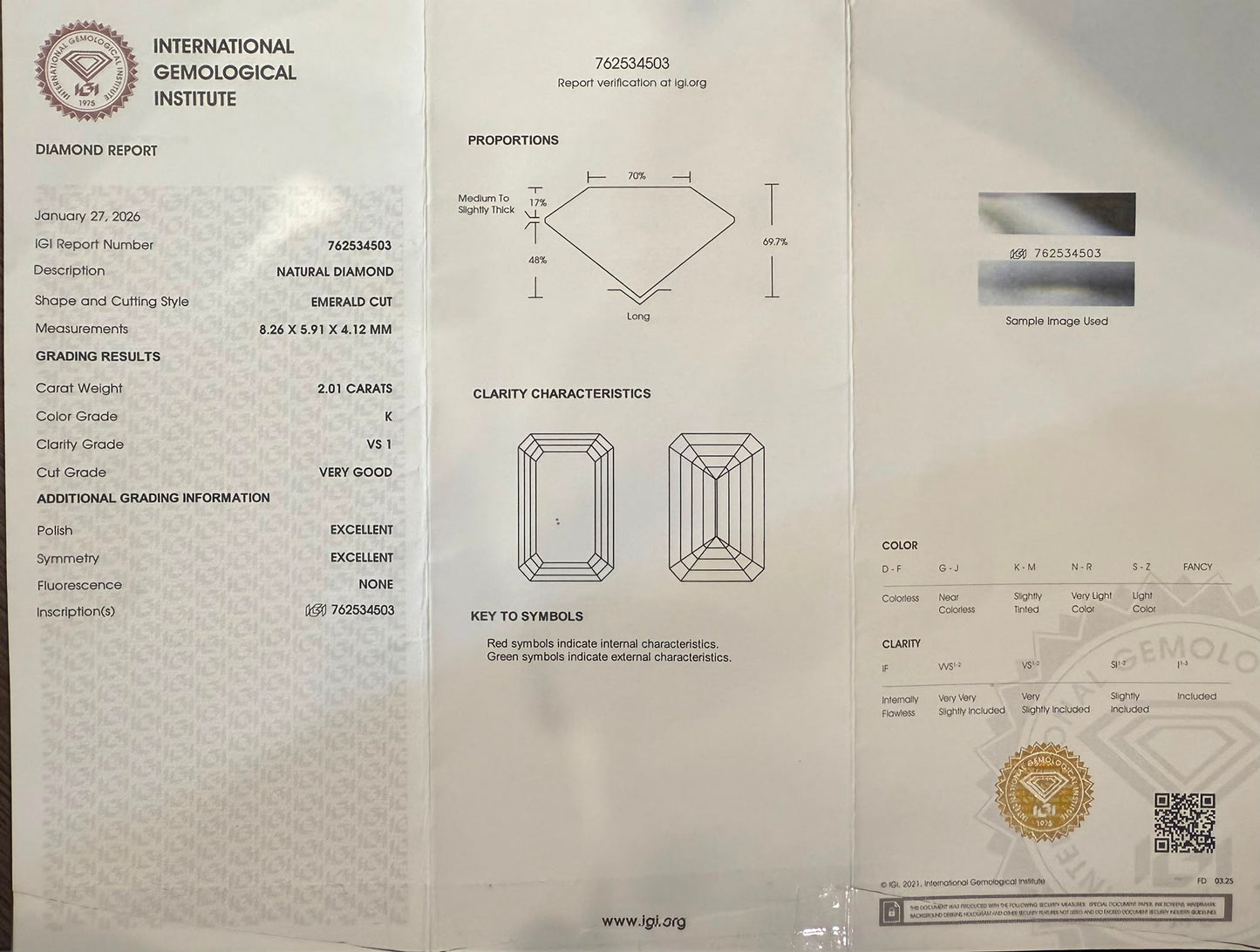 Platīnas gredzens ar briljantiem 2.43ct IGI