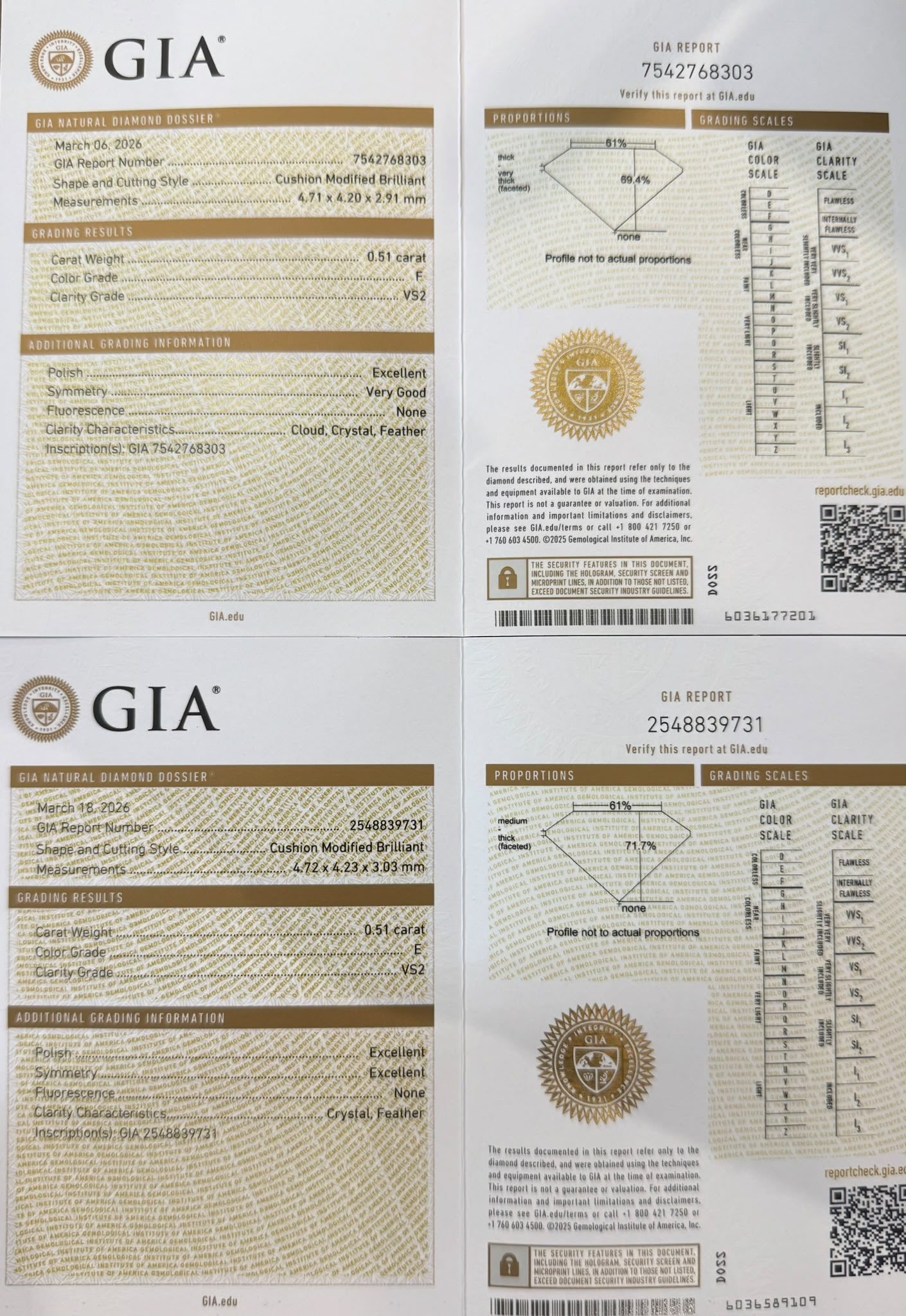 Platīnas auskari ar briljantiem 1.02ct GIA
