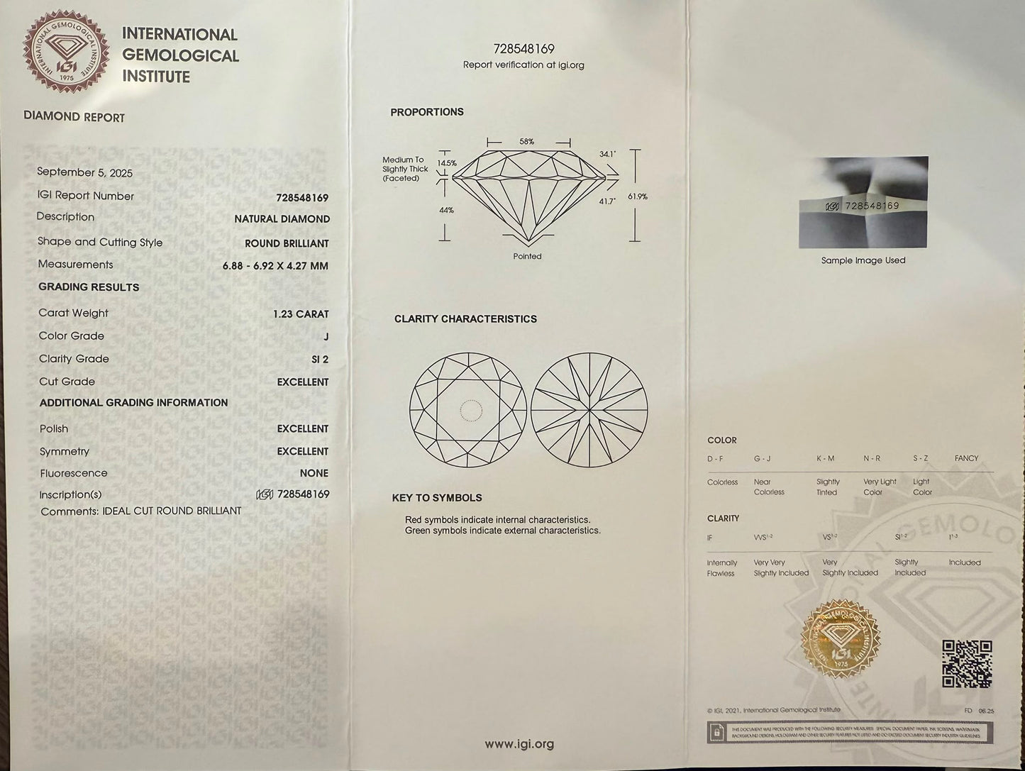 Platīnas auskari ar briljantiem 2.91ct GIA