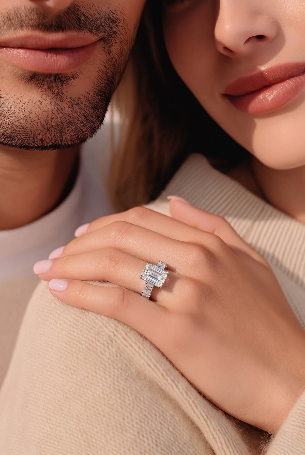 Кольцо с лабораторными бриллиантами 4.92ct IGI