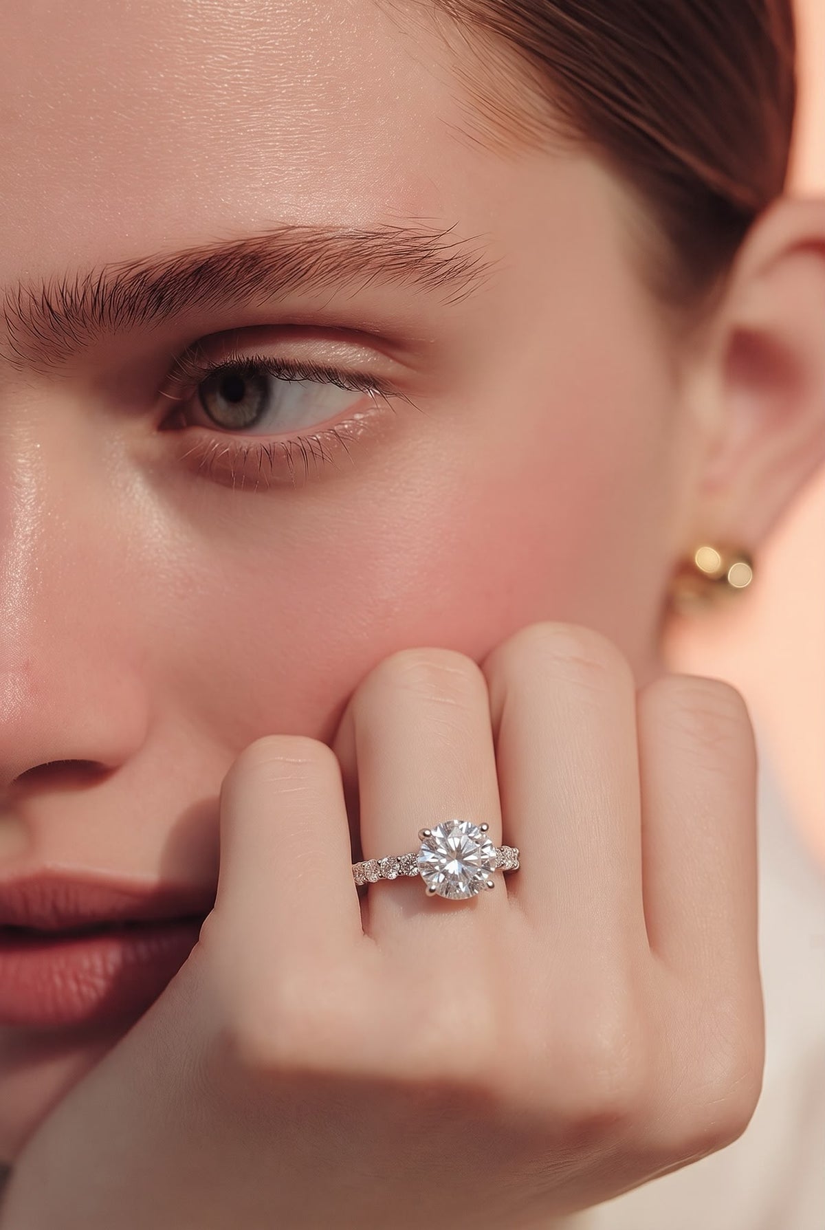 Кольцо с лабораторными бриллиантами 2.01ct IGI