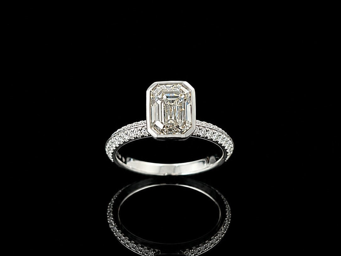 Platīnas gredzens ar briljantiem 2.43ct IGI