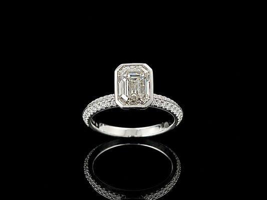 Platīnas gredzens ar briljantiem 2.43ct GIA